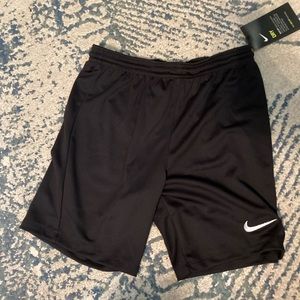 Black nike shorts, dry fit, size medium